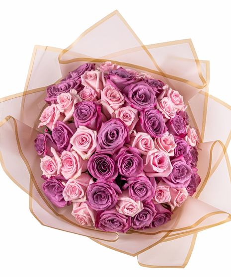 50 Pastel Rose Ramo Buchón