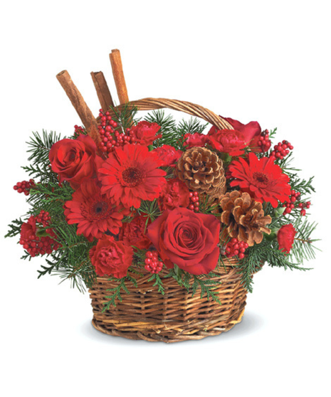 Berries and Spice Basket Bouquet