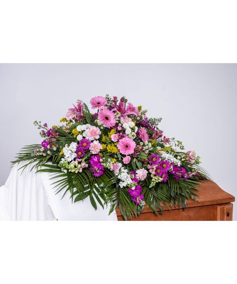 Blooming Grace Half Casket Spray