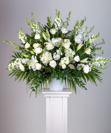 Celestial Whites End Vase