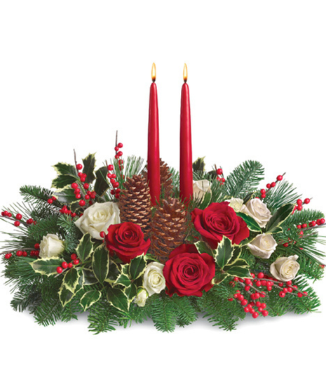 Christmas Wishes Candle Centerpiece