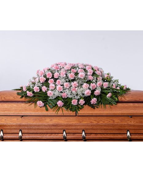 Graceful Carnations Full Casket Spray