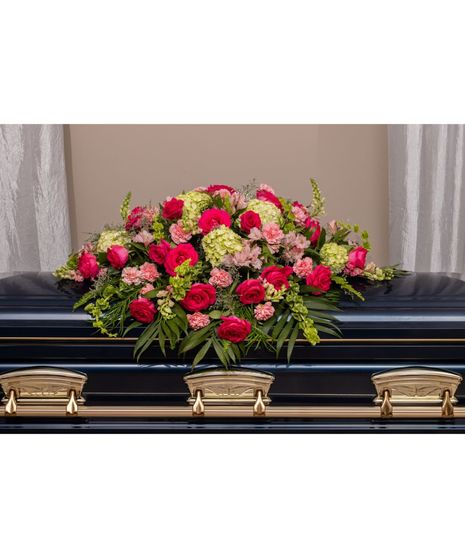 Heartstrings Casket Spray