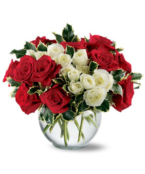 Holiday Enchantment Roses Bowl