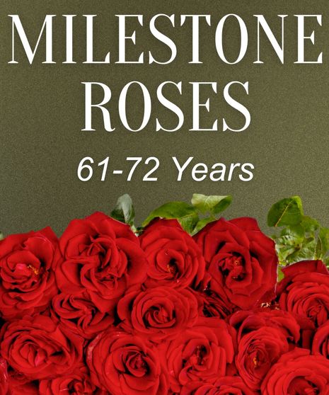 Milestone Roses 61-72 Years