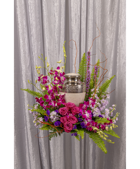 Peaceful Cremation Urn Setting