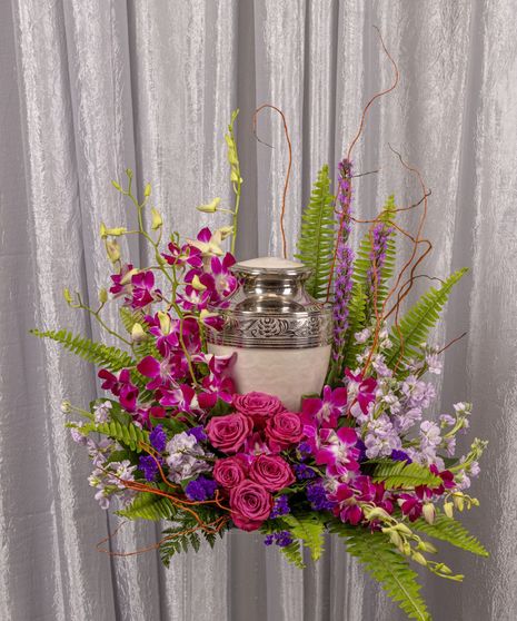 Peaceful Cremation Urn Setting