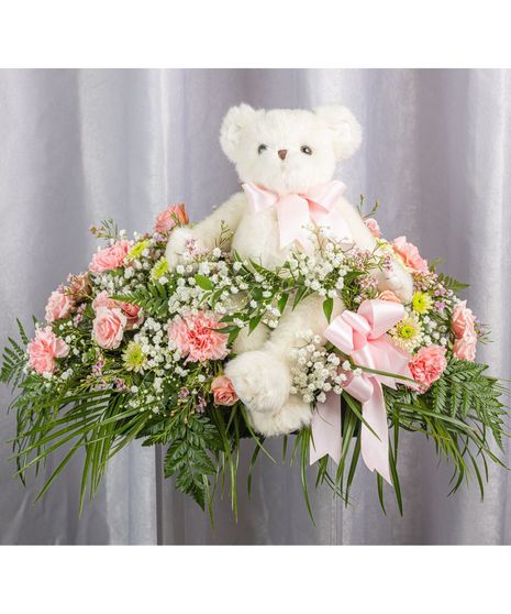 Precious Plush Casket Spray