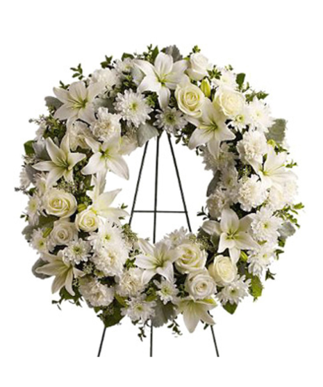 Serenity Funeral Flowers Wreath