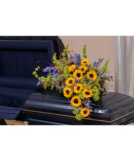 Solace Sun Half Casket Spray