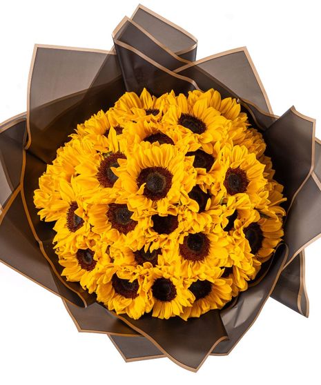 Three Dozen Sunflower Ramo Buchon