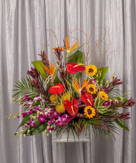 Tropical Tribute Deluxe Basket