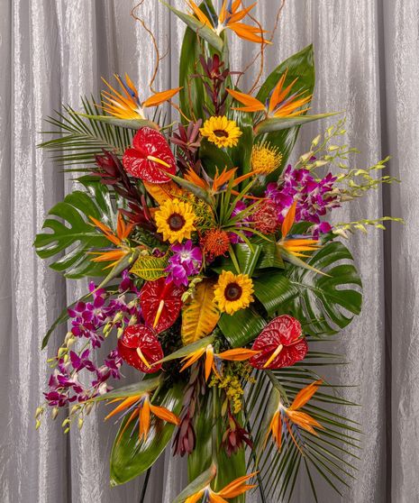 Tropical Tribute Deluxe Standing Spray