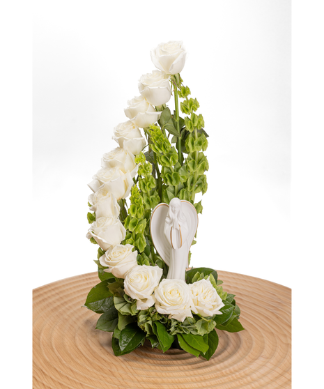 White Stairway to Heaven with Angel