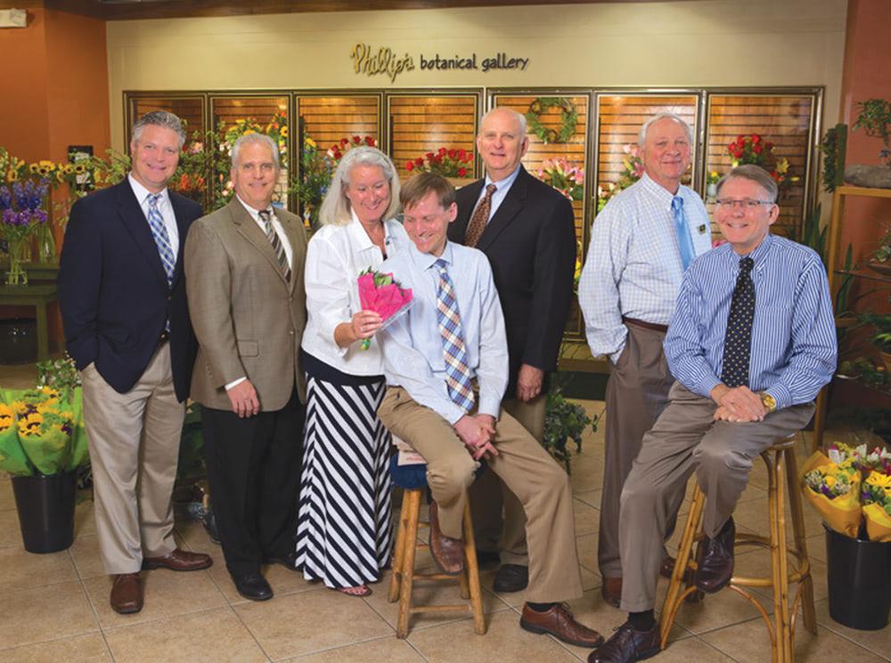 Three generations of family members still active in the flower business