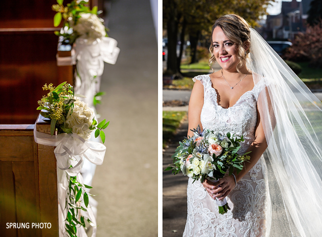 Aisle Decoration and Bridal Bouquet
