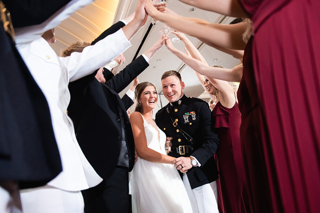 Welcoming the Bride and Groom