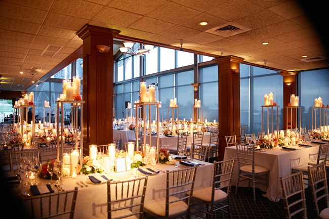 Coral and White Floral Decor