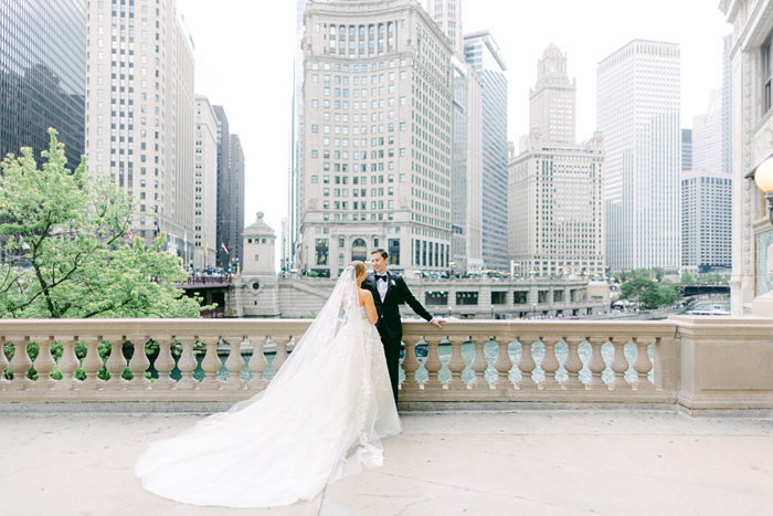 Downtown Chicago Bride and Groom