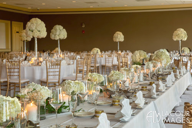 White Candlelight Reception