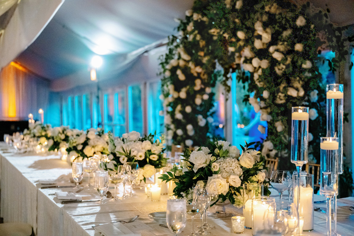 White Reception Decorations