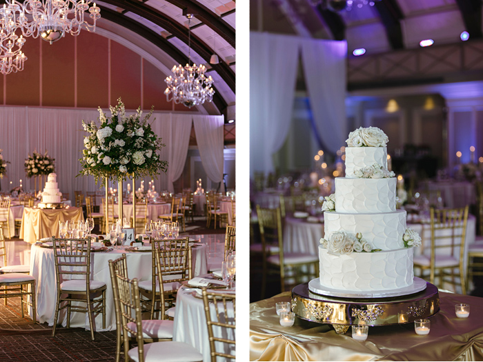 White and Gold Wedding Decor
