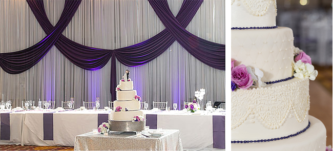 Purple Theme Wedding Reception