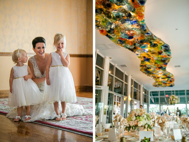 Bride and Flower Girls