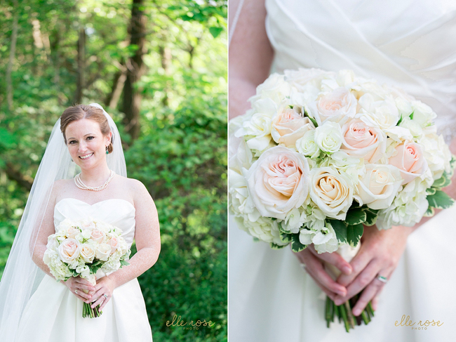 Pink and White Bridal Bouquet