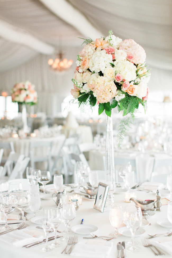 Peaches and Cream Centerpiece