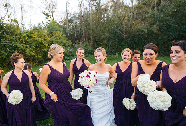 Purple and White Wedding