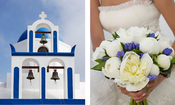 White and Blue Wedding Theme