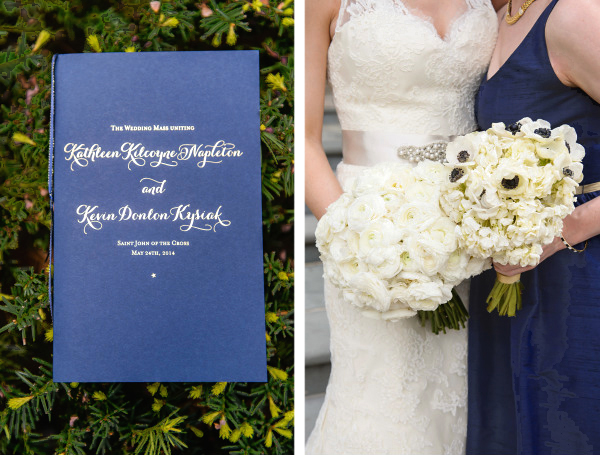 Blue and White Wedding
