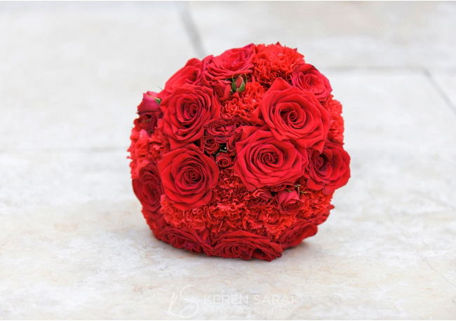 Red Bridal Bouquet