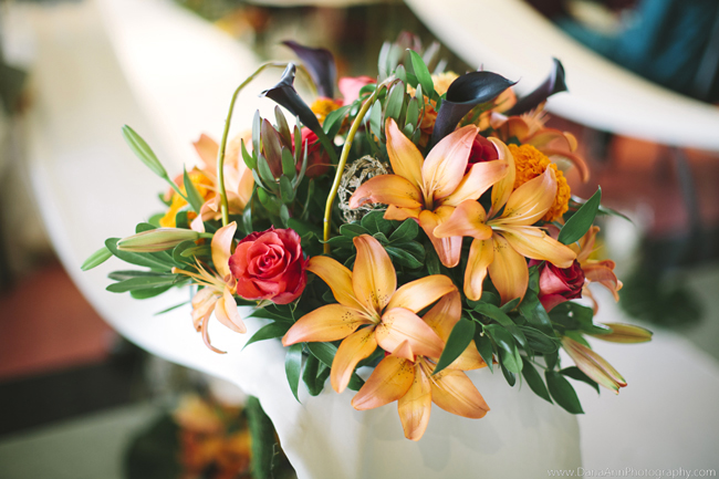 Roses, Lilies and Mini Callas