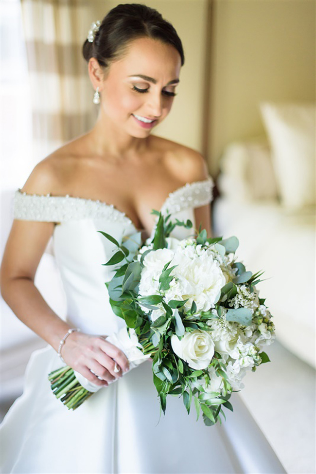 Bride and Bridal Bouquet