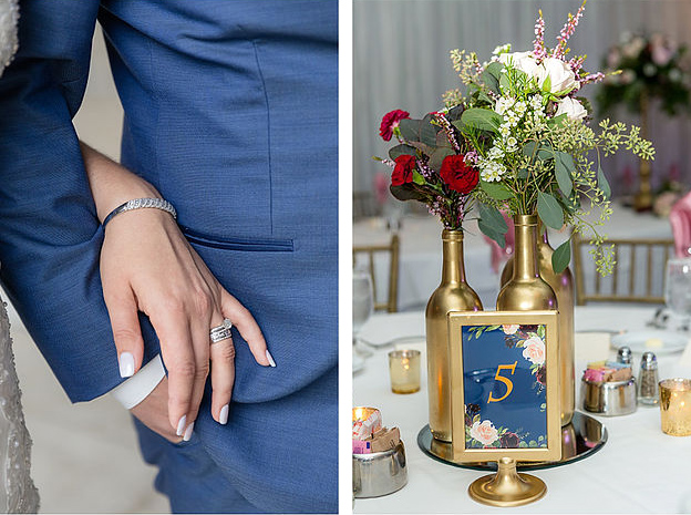 Blue and Gold Wedding Theme