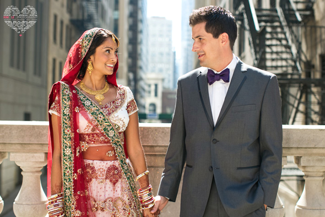 Bride and Groom in Chicago