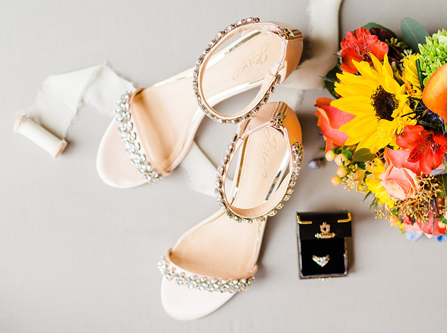 Bridal Bouquet and Shoes