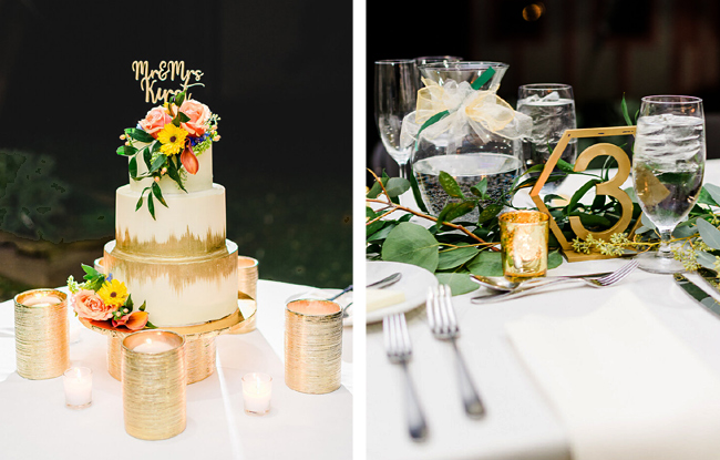 Wedding Cake with Flowers