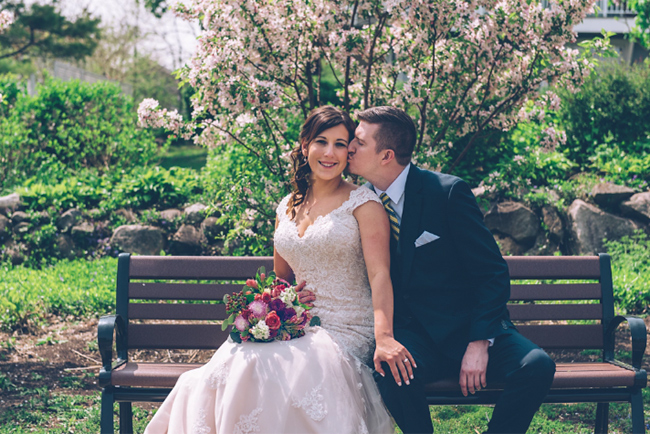 Frid and Groom on Park Bench