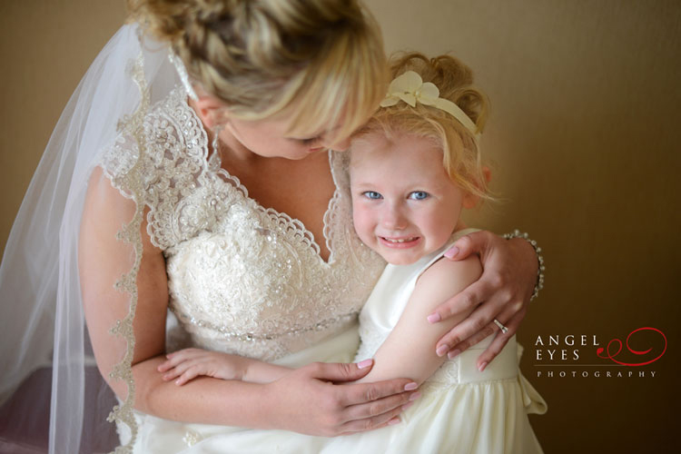 Bride and Flower Girl