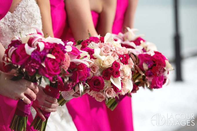 Luxurious Pink Wedding Bouquets