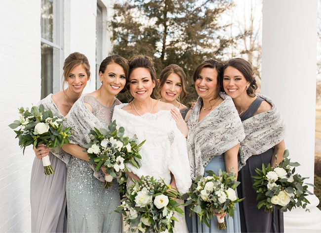 Winter Wedding Bridesmaids
