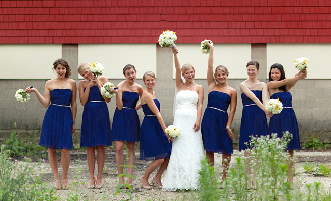 Bride and Bridesmaids