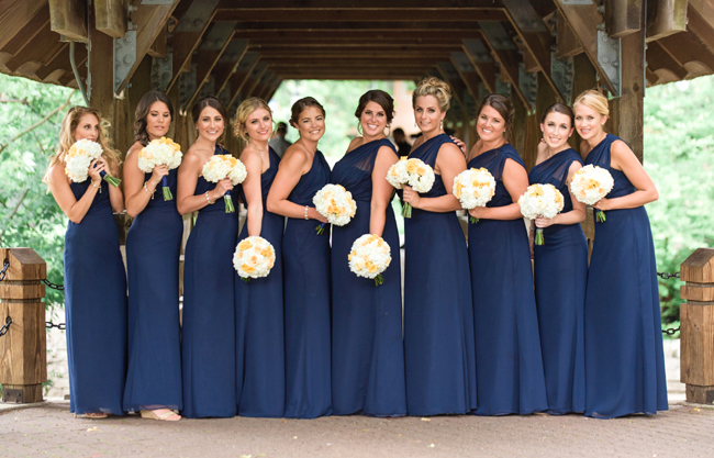 Bridesmaids in Blue