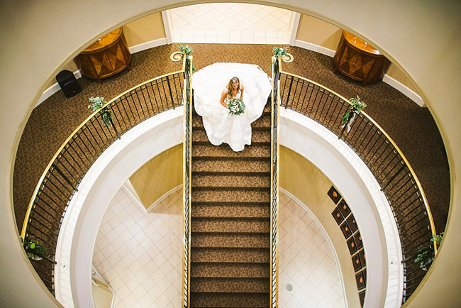 Bride in Stairway