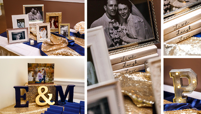 Navy and Gold Accents