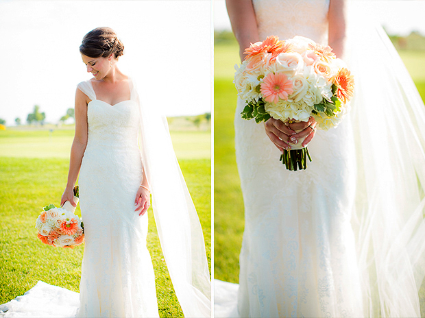 Peaches and Cream Bridal Bouquet