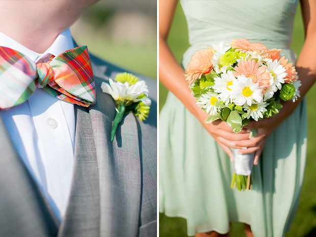 Boutonniere and Bridesmaids Bouquet
